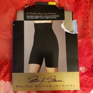 NEW Marilyn Monroe Intimates Hi-Waist Long Leg Shaper Shapewear Women's Medium M